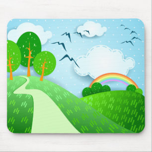 Fantastisch landschap, mousepad muismat