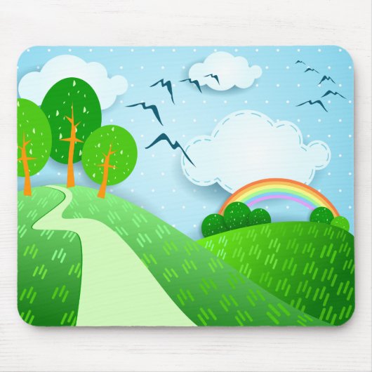Fantastisch landschap, mousepad muismat (Voorkant)