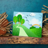 Fantastisch landschap, plaque fotoplaat (Zijkant)