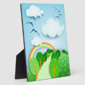 Fantastisch landschap, plaque fotoplaat (Zijkant)