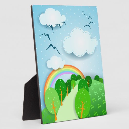 Fantastisch landschap, plaque fotoplaat (Zijkant)