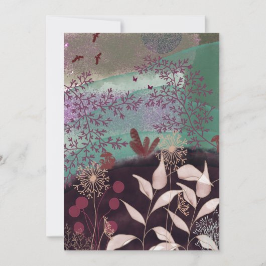 Fantastisch landschap save the date (Voorkant)