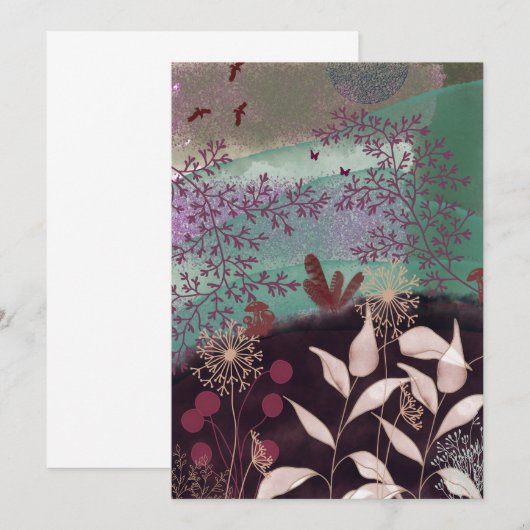 Fantastisch landschap save the date (Voorkant / Achterkant)