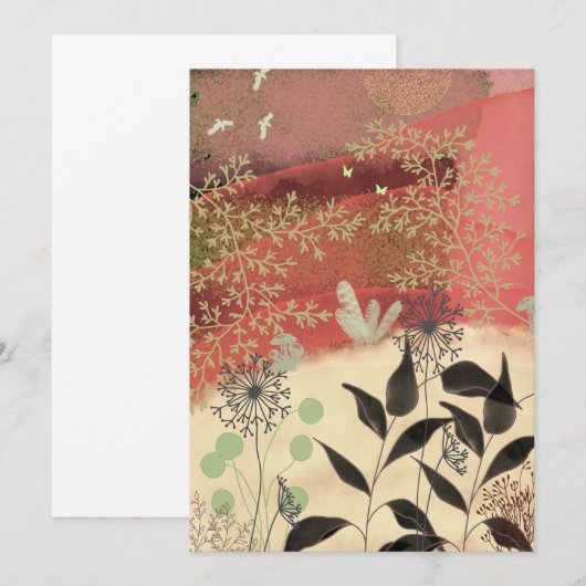 Fantastisch landschap save the date (Voorkant / Achterkant)