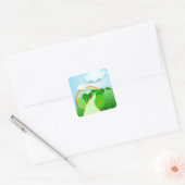 Fantastisch landschap, sticker (Envelop)