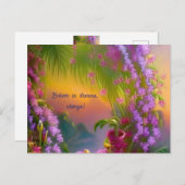 Fantastisch landschap, tropisch en droomachtig briefkaart (Voorkant / Achterkant)