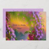 Fantastisch landschap, tropisch en droomachtig - kaart (Voorkant / Achterkant)