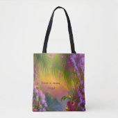 Fantastisch landschap, tropisch en droomachtig - tote bag (Voorkant)