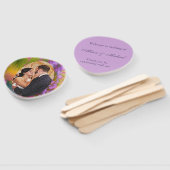 Fantastisch landschap, tropisch - fotobruiloft handwaaier (Niet-gemonteerd)