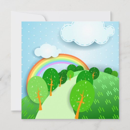 Fantastisch landschap, uitnodiging (Voorkant)