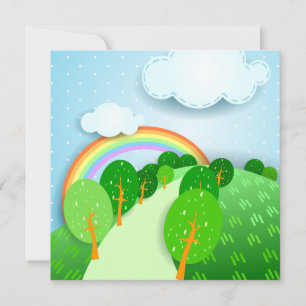 Fantastisch landschap, uitnodiging