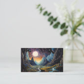 Fantastisch landschap visitekaartje (Staand voorkant)