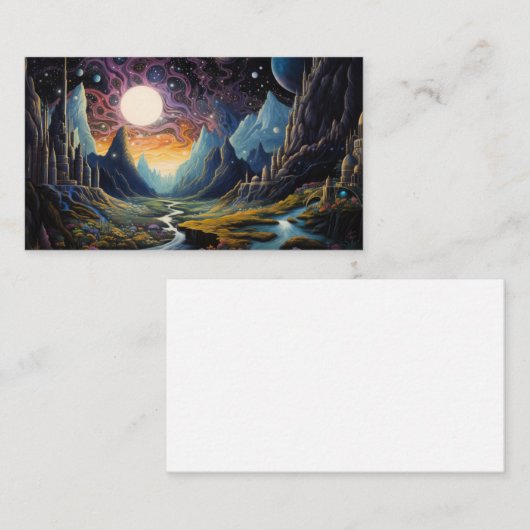 Fantastisch landschap visitekaartje (Voorkant / Achterkant)