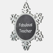 Fantastisch leerlingscharrelbordontwerp — ideaal tin sneeuwvlok ornament (Rechts)