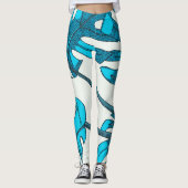 Fantastisch, leuk! Monstera leaf-ontwerp Leggings (Voorkant)