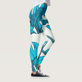 Fantastisch, leuk! Monstera leaf-ontwerp Leggings (Rechts)