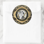 Fantastisch Lijst met 50 Gold Diamonds Black Ronde Sticker (Tas)