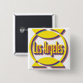Fantastisch Los Angeles 1 Botton Vierkante Button 5,1 Cm (Voorkant /achterkant)