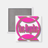 Fantastisch Los Angeles 3 Magnet (Voorkant / Achterkant)