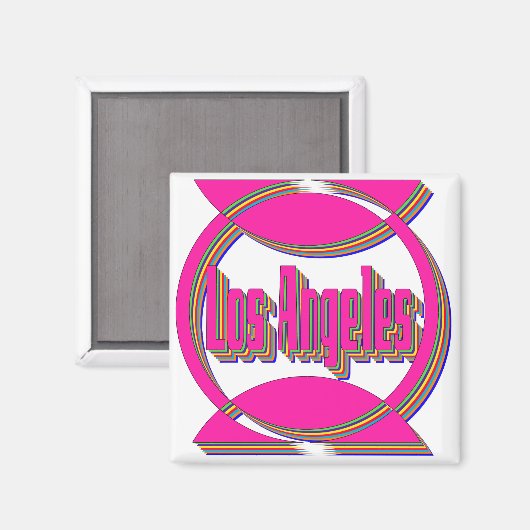 Fantastisch Los Angeles 3 Magnet (Voorkant / Achterkant)