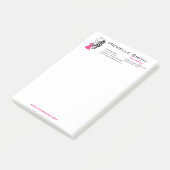Fantastisch meisje met golvend haar Hairstyling-me Post-it® Notes (Schuin)