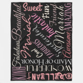 Fantastisch meisje van eerwaarde personaliseer Fab Fleece Deken (Voorkant)