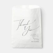 Fantastisch, minimalistisch script - Bedankt voor  Bedankzakje (Voorkant)