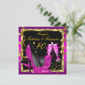 Fantastisch, modern roze zwart goud kaart (Staand voorkant)