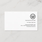 Fantastisch monogram Bright Logo Visitekaartje (Achterkant)