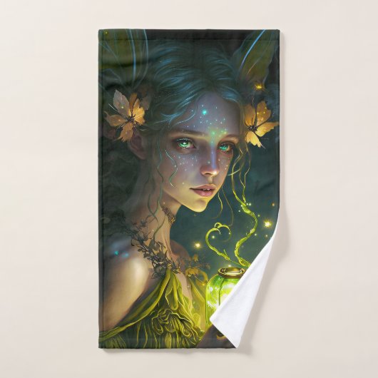 Fantastisch mooi groen bos bad handdoek (Handdoek)