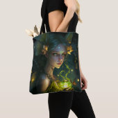 Fantastisch mooi groen bos tote bag (Dichtbij)