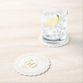 Fantastisch nummer verjaardagsfeest bruiloft Jubil Kartonnen Onderzetters (Insitu)