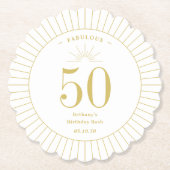 Fantastisch nummer verjaardagsfeest bruiloft Jubil Kartonnen Onderzetters (Voorkant)