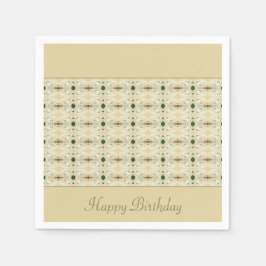 Fantastisch ontwerp in donkergroen en blauw servet