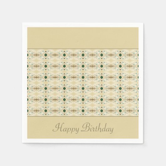 Fantastisch ontwerp in donkergroen en blauw servet (Voorkant)