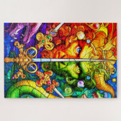 Fantastisch ontwerp legpuzzel (Horizontaal)