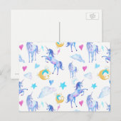 Fantastisch ontwerp van de Waterverf van het Unico Briefkaart (Voorkant / Achterkant)