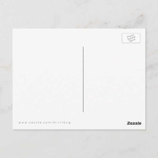 Fantastisch ontwerp van de Waterverf van het Unico Briefkaart (Achterkant)