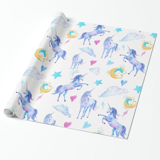 Fantastisch ontwerp van de Waterverf van het Unico Cadeaupapier (Uitgerold)