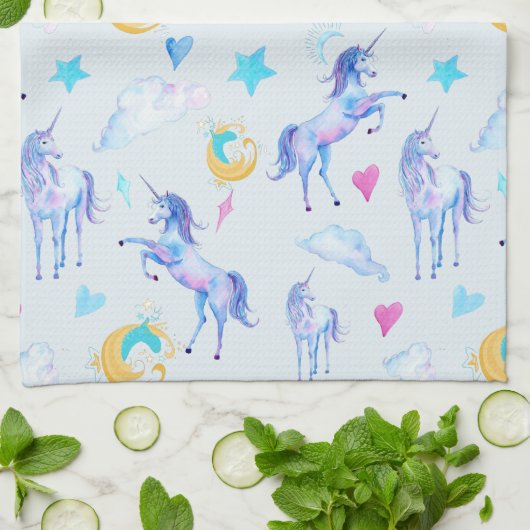 Fantastisch ontwerp van de Waterverf van het Unico Theedoek (Gevouwen)