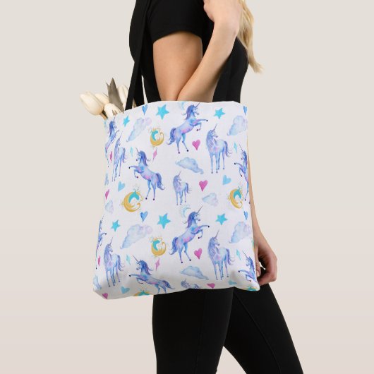 Fantastisch ontwerp van de Waterverf van het Unico Tote Bag (Dichtbij)