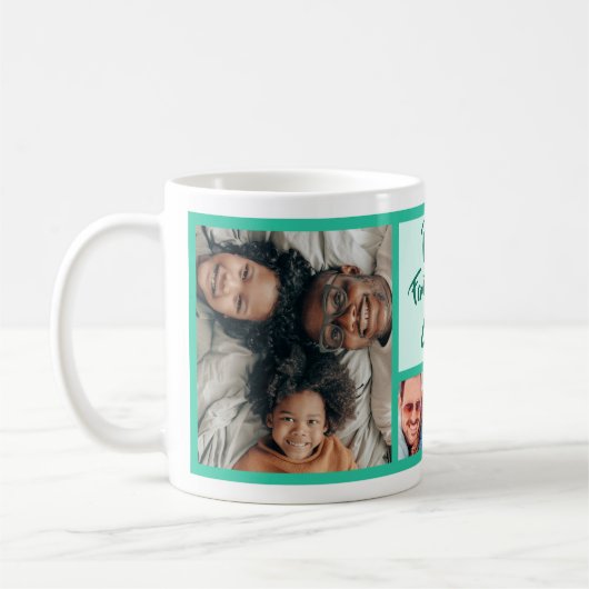 Fantastisch op 40 pap verjaardagfoto collage koffiemok (Links)