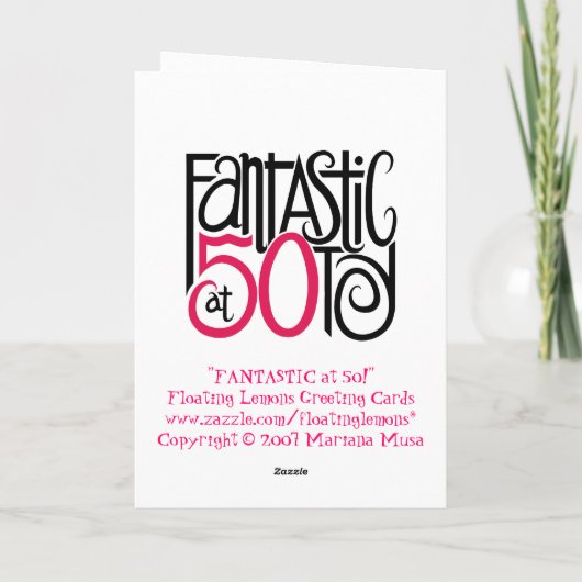 Fantastisch op 50 kaart (Achterkant)