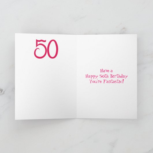 Fantastisch op 50 kaart (Binnen)