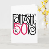 Fantastisch op 50 kaart (Gele Bloem)