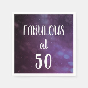Fantastisch op 50 Paarse Birthday Party Napkins Servet