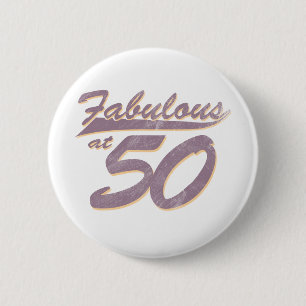 Fantastisch op 50 september ronde button 5,7 cm
