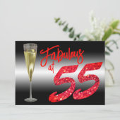 Fantastisch op 55-jarige steenkoraalfeest kaart (Staand voorkant)