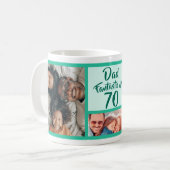 Fantastisch op 70 pap moderne verjaardagfoto colla koffiemok (Voorkant links)