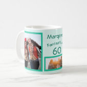 Fantastisch op de foto collage van 60 beste vriend koffiemok (Voorkant links)